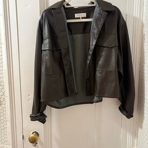 Rag & Bone Faux Leather Brown Jacket
